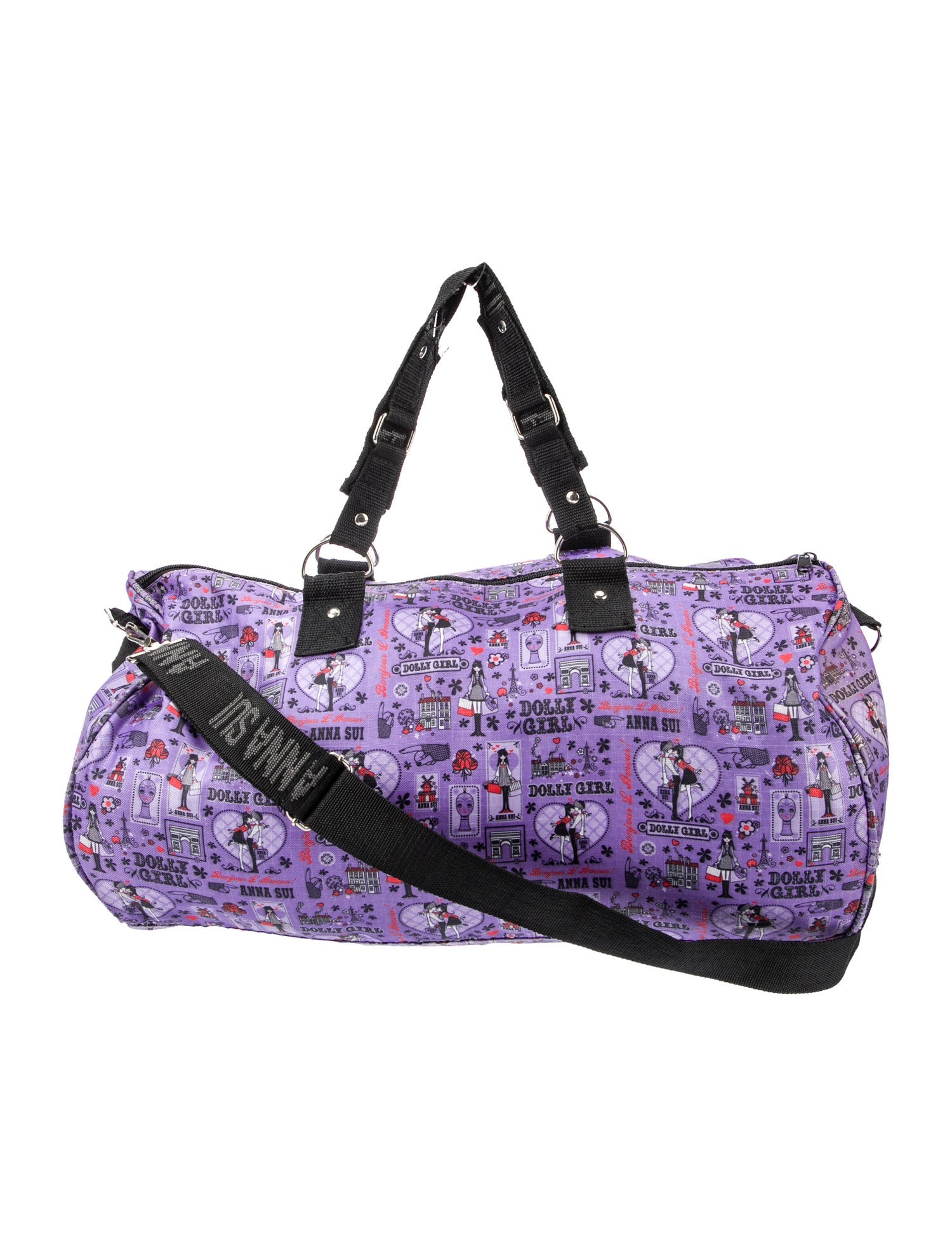 Anna Sui Nylon Weekender Bag