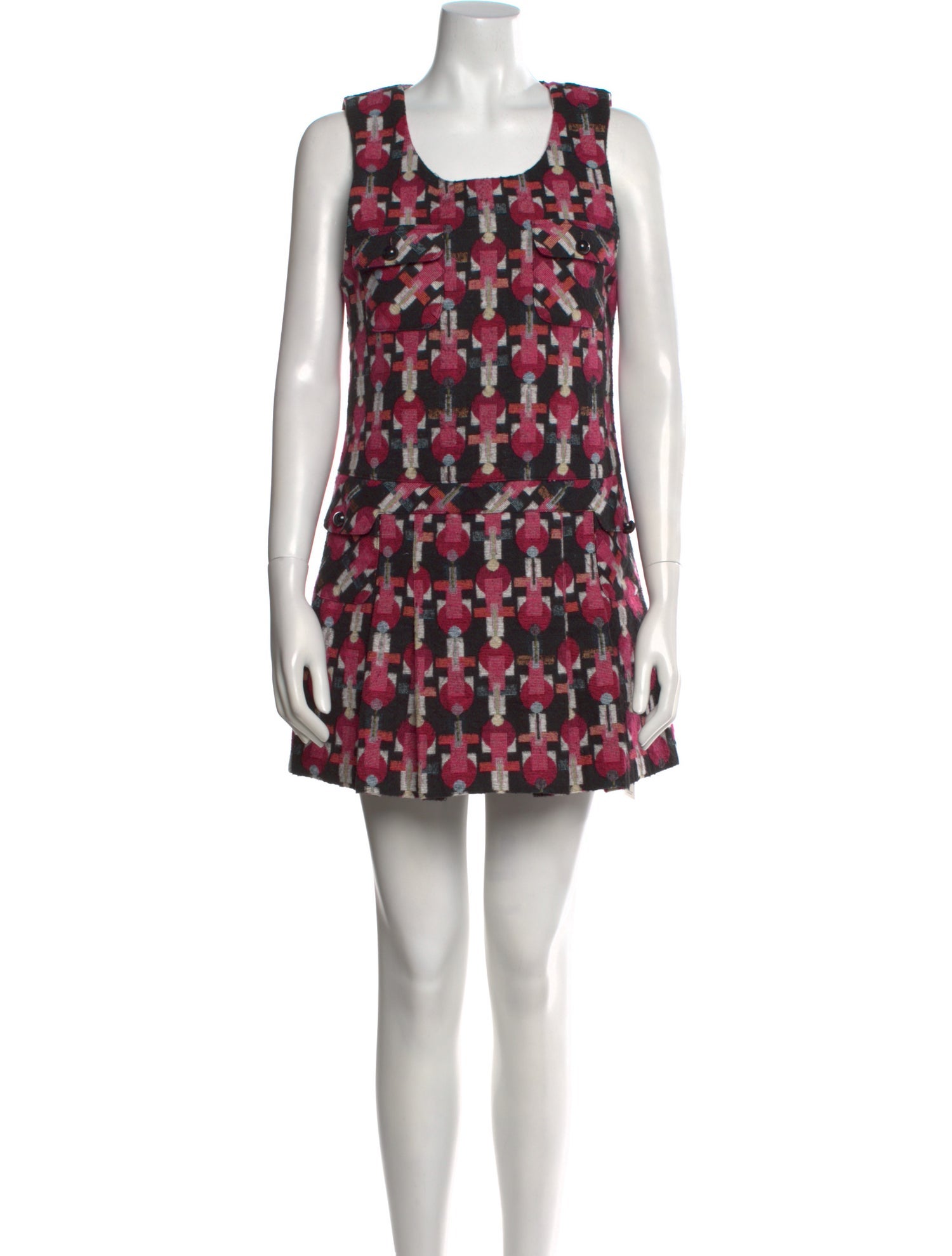 Anna Sui Printed Mini Dress