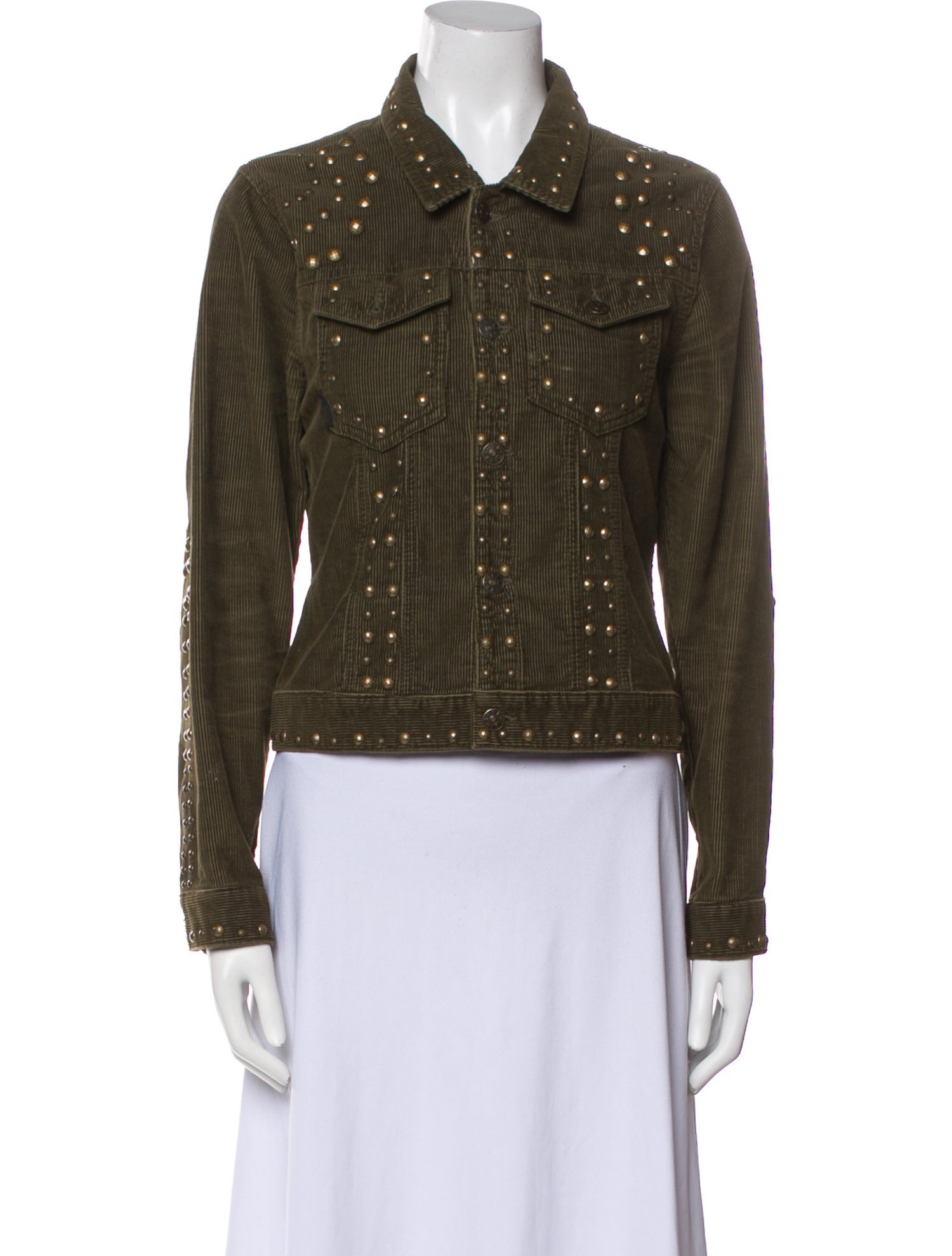 Anna Sui Striped Denim Jacket