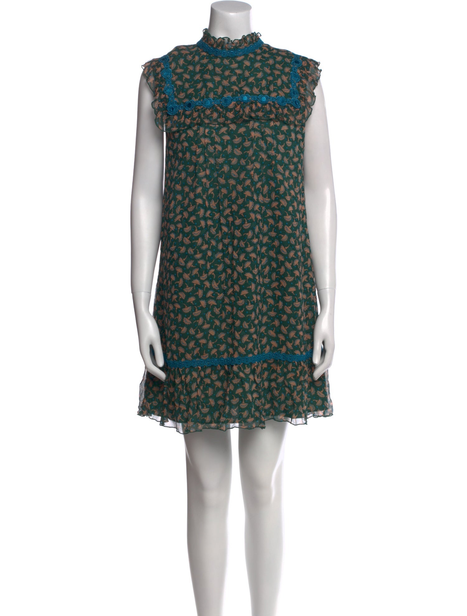 Anna Sui Silk Mini Dress