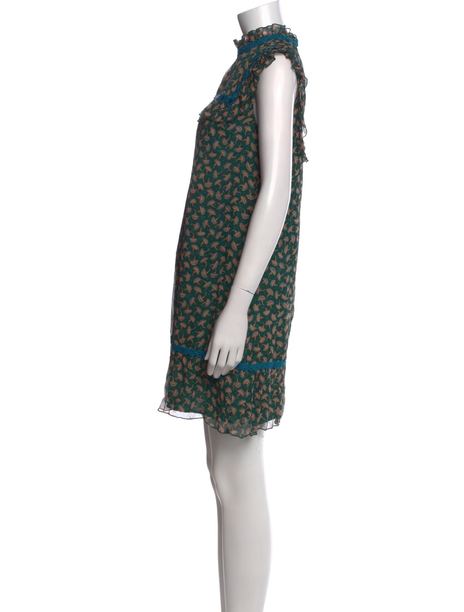 Anna Sui Silk Mini Dress