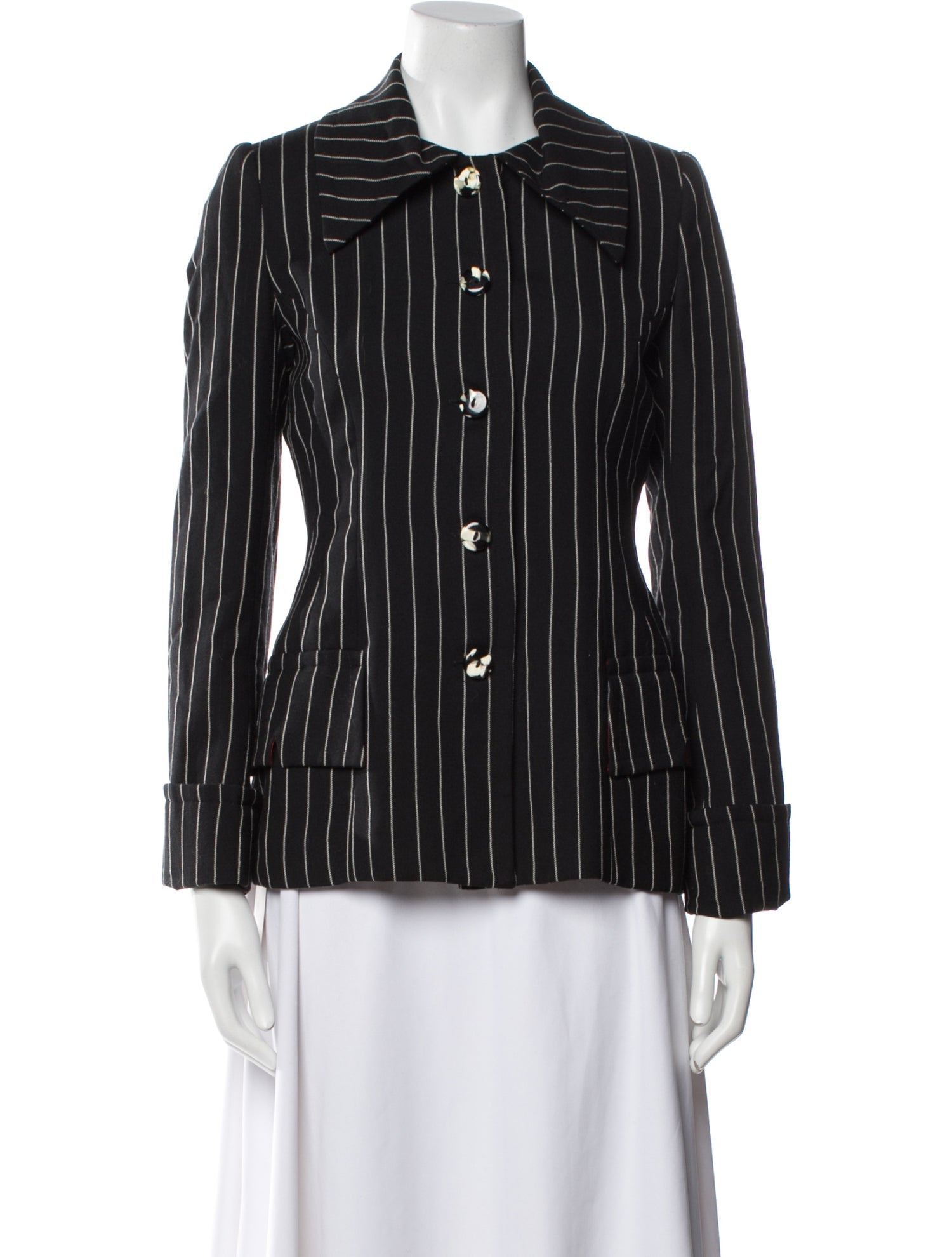 Anna Sui Wool Striped Jacket