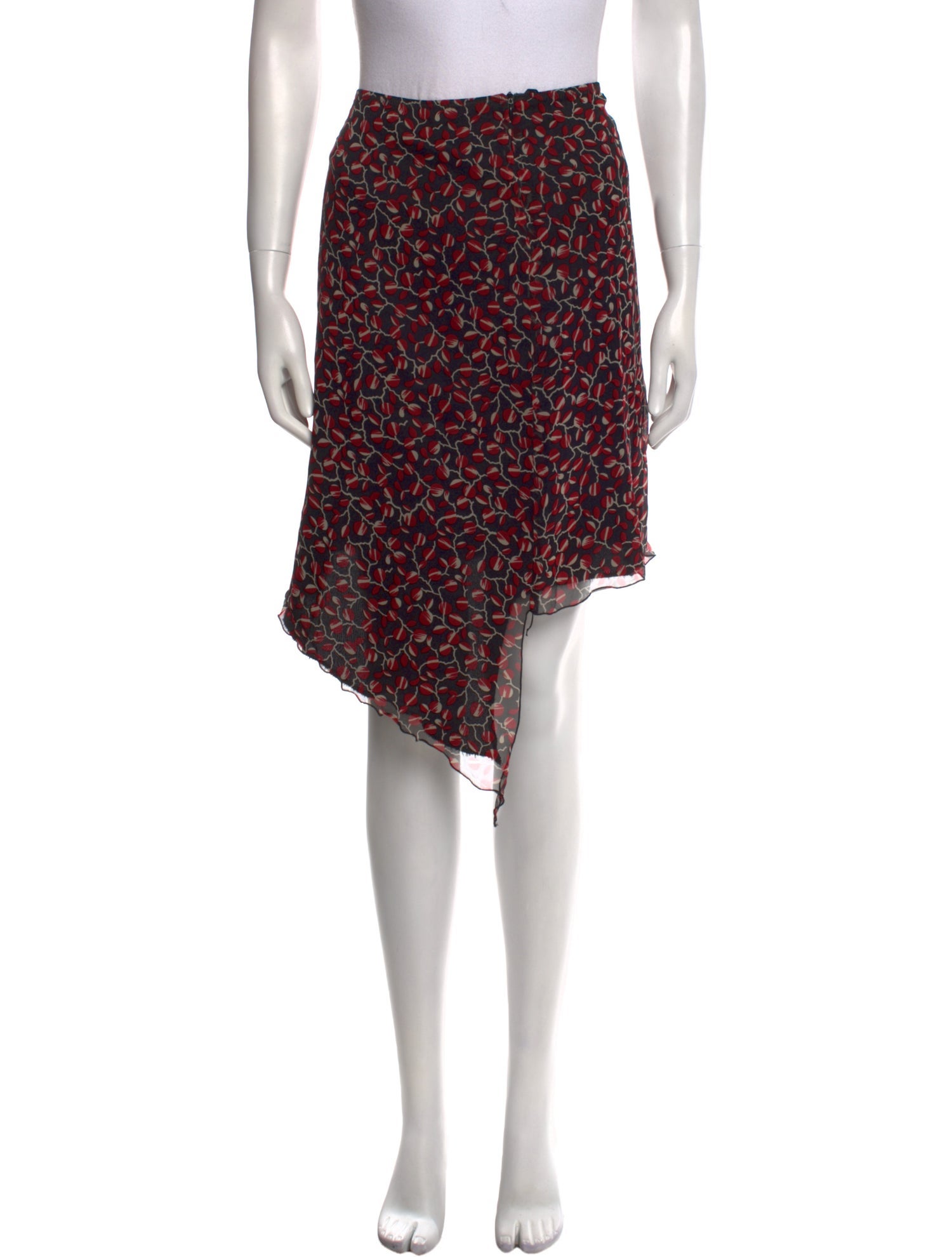 Anna Sui Silk Knee-Length Skirt