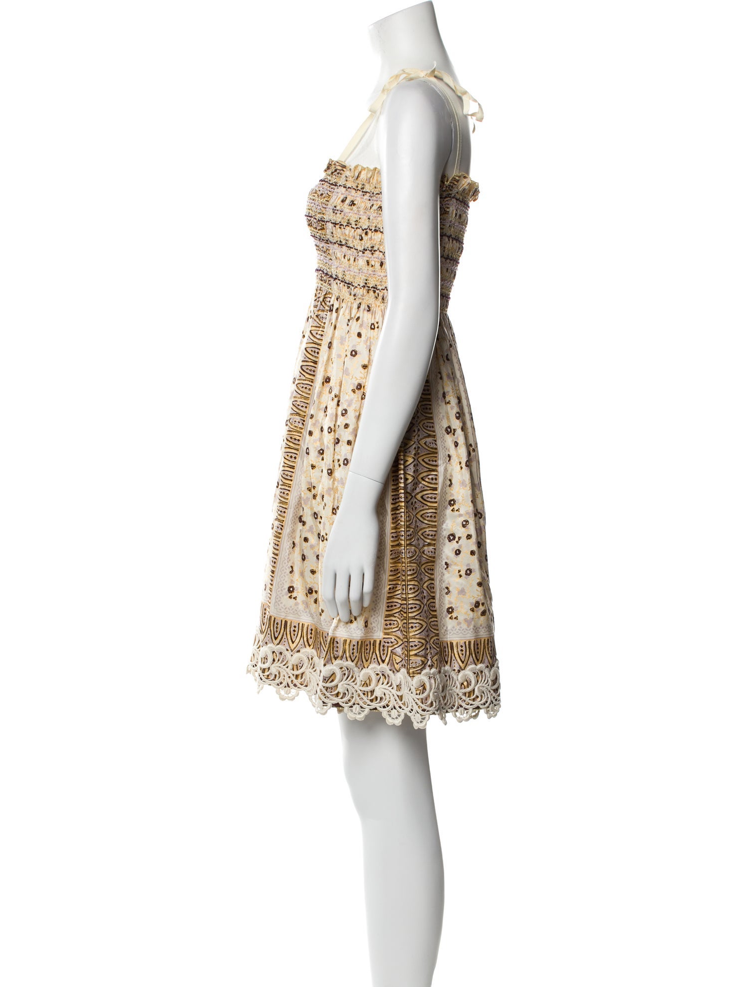 Anna Sui Silk Mini Dress