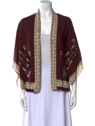 Anna Sui Silk Printed Blouse