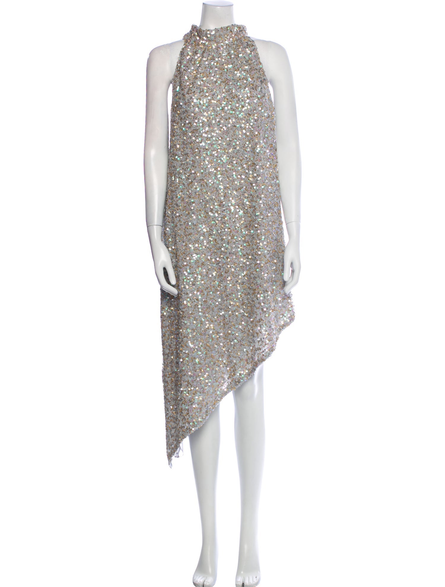 Anna Sui Mock Neck Knee-Length Dress w/ Tags