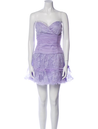 Anna Sui Strapless Mini Dress