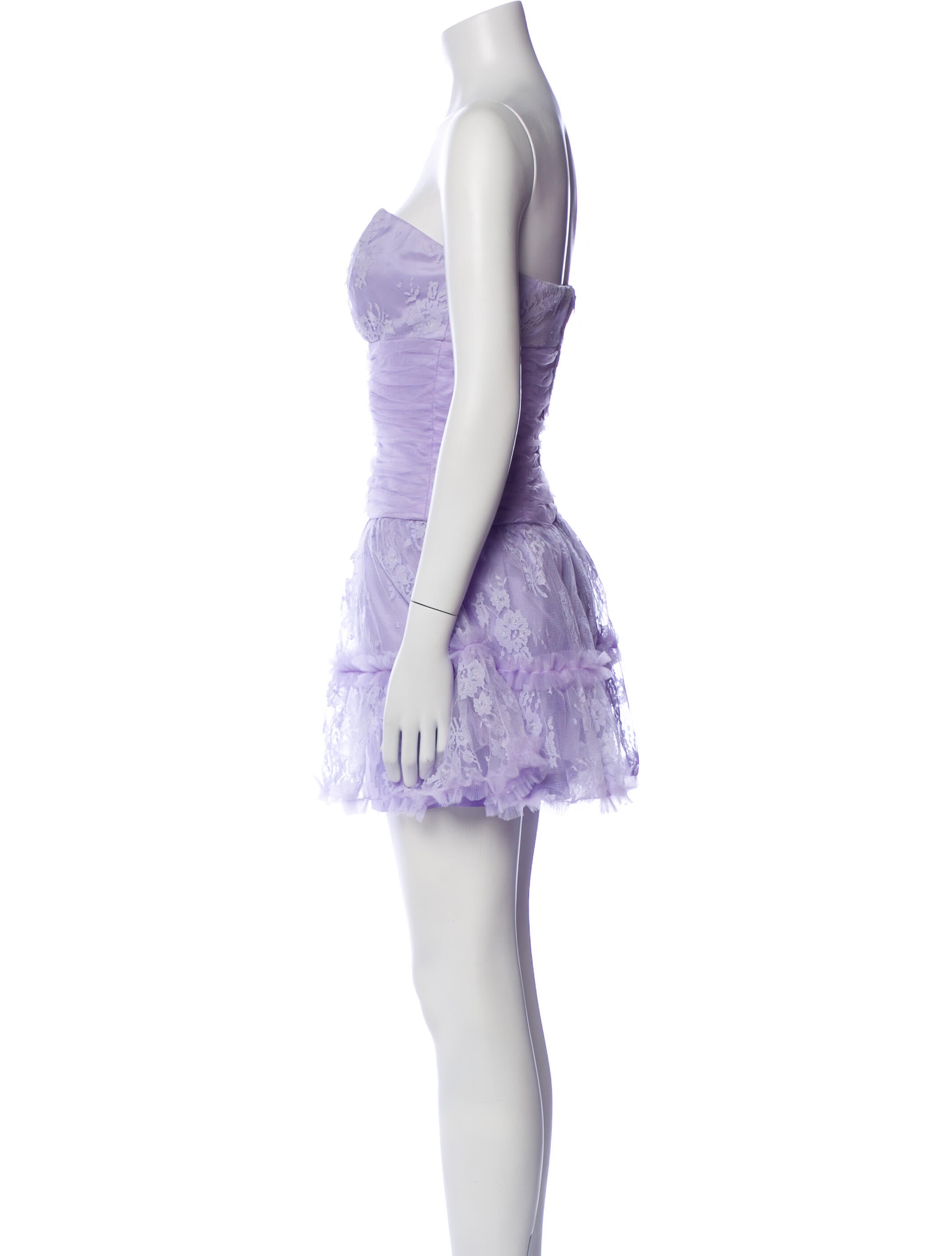 Anna Sui Strapless Mini Dress