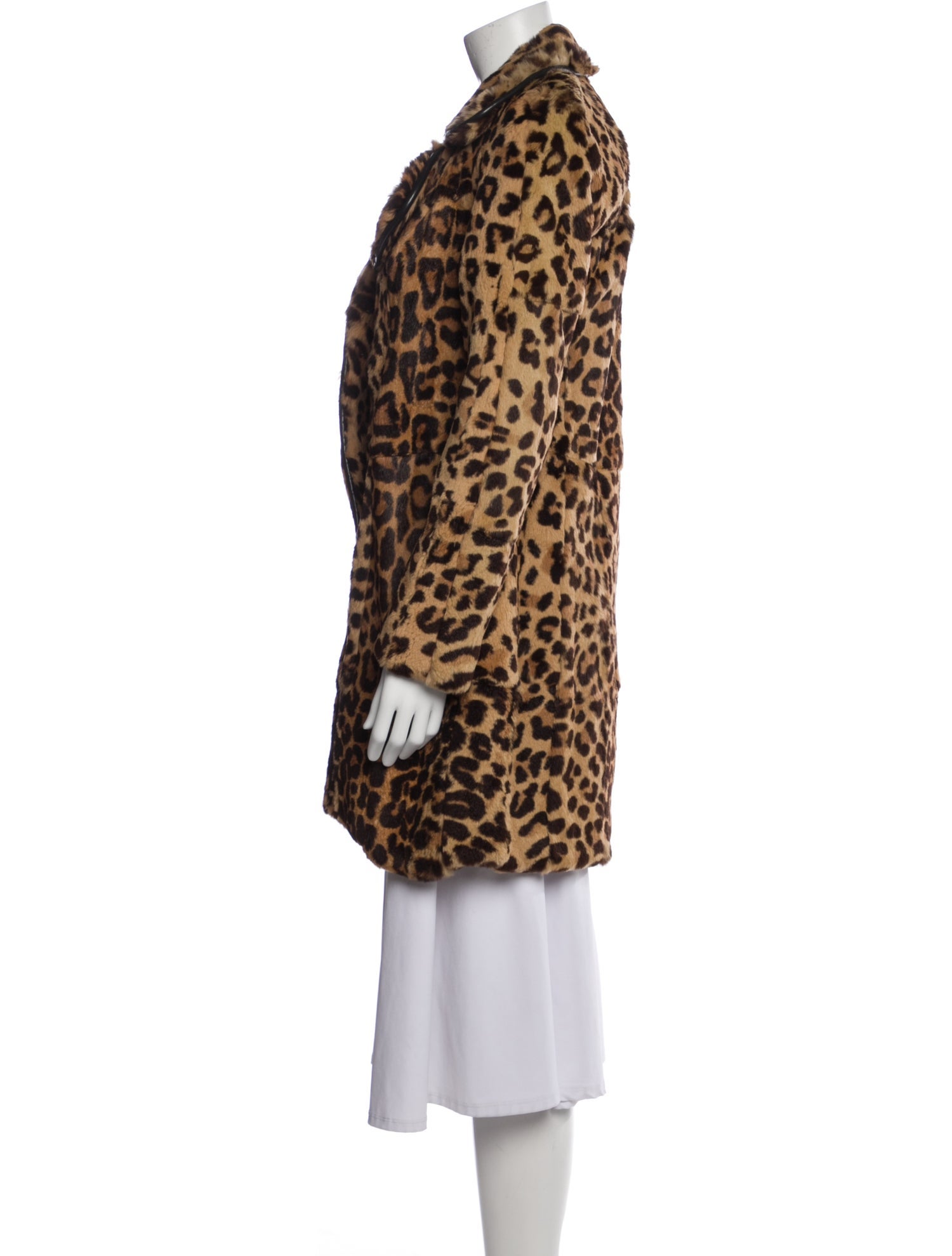 Anna Sui Animal Print Fur Coat