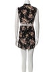 Anna Sui Floral Print Mini Dress