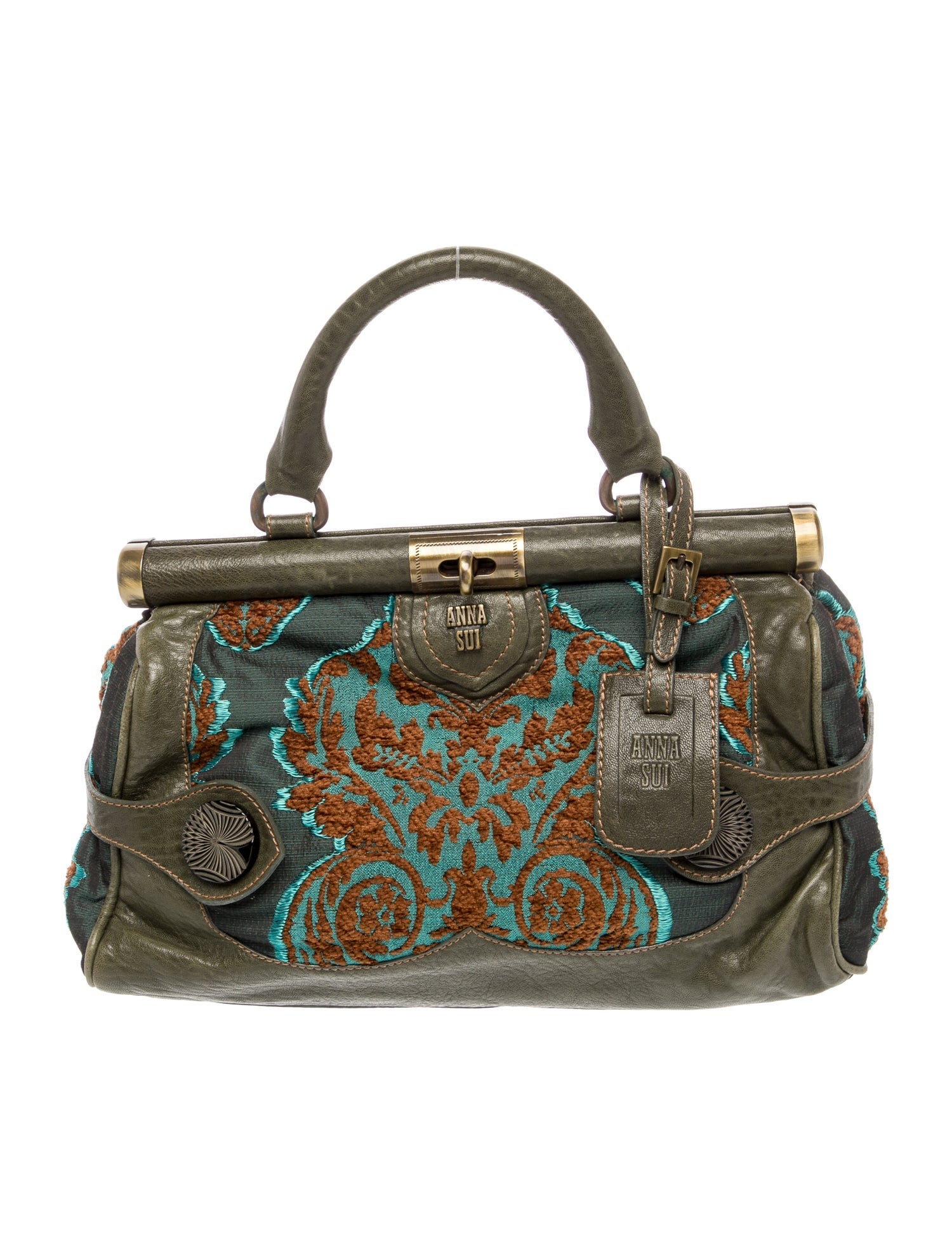 Anna Sui Leather Top Handle Bag