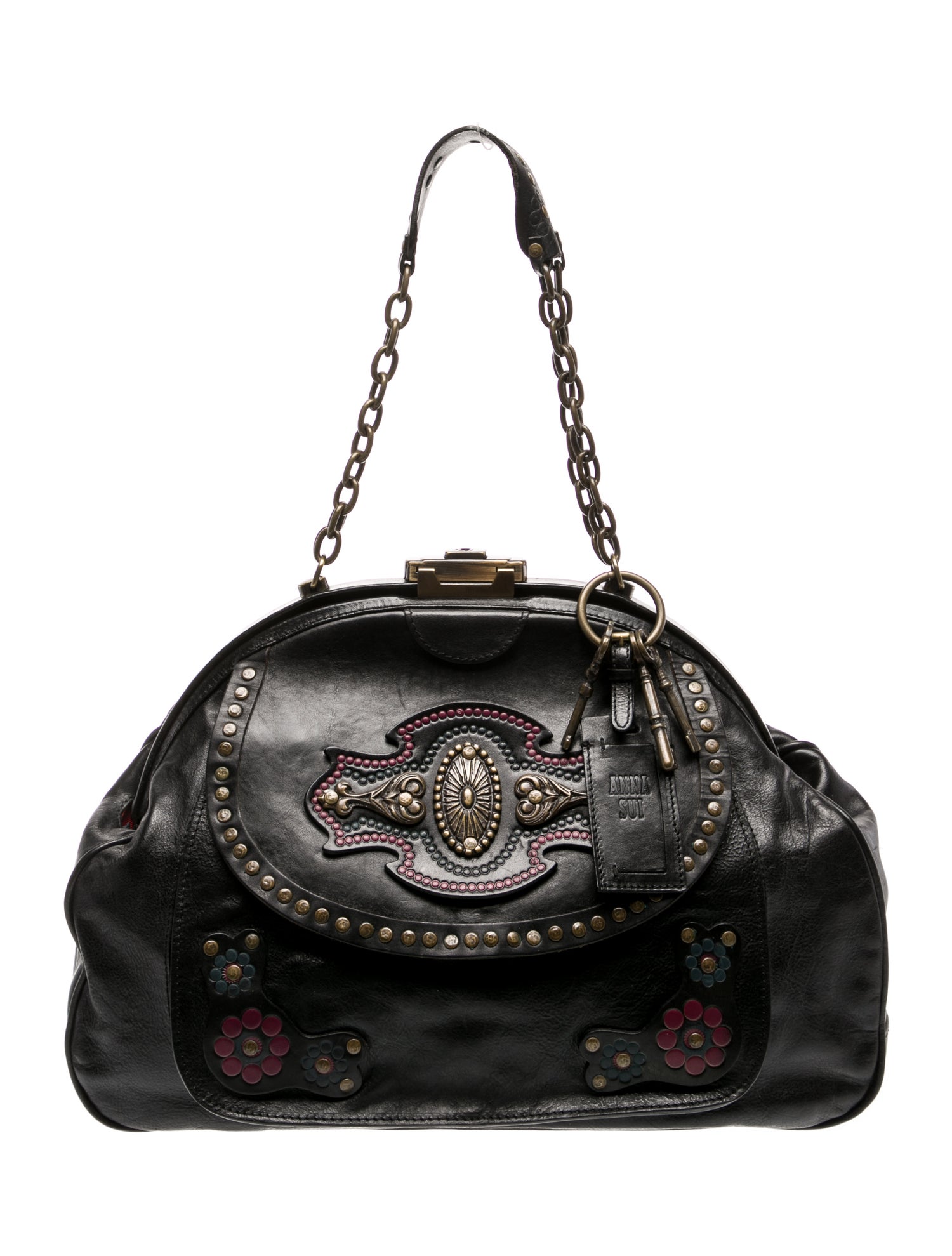 Anna Sui Leather Shoulder Bag