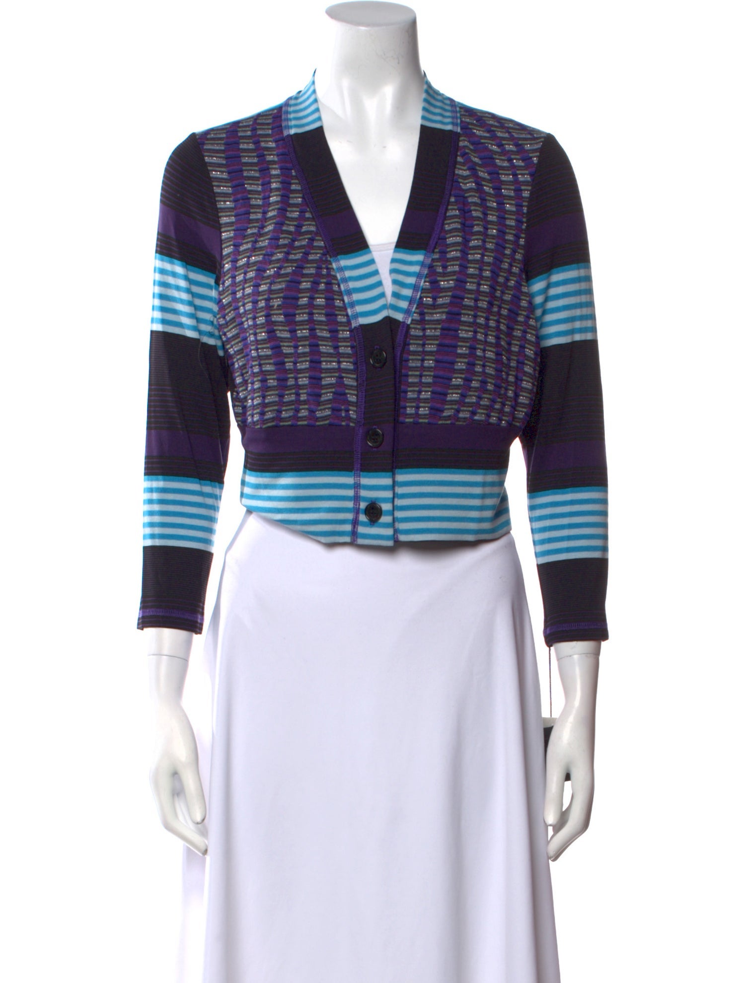 Anna Sui Printed V-Neck Sweater w/ Tags