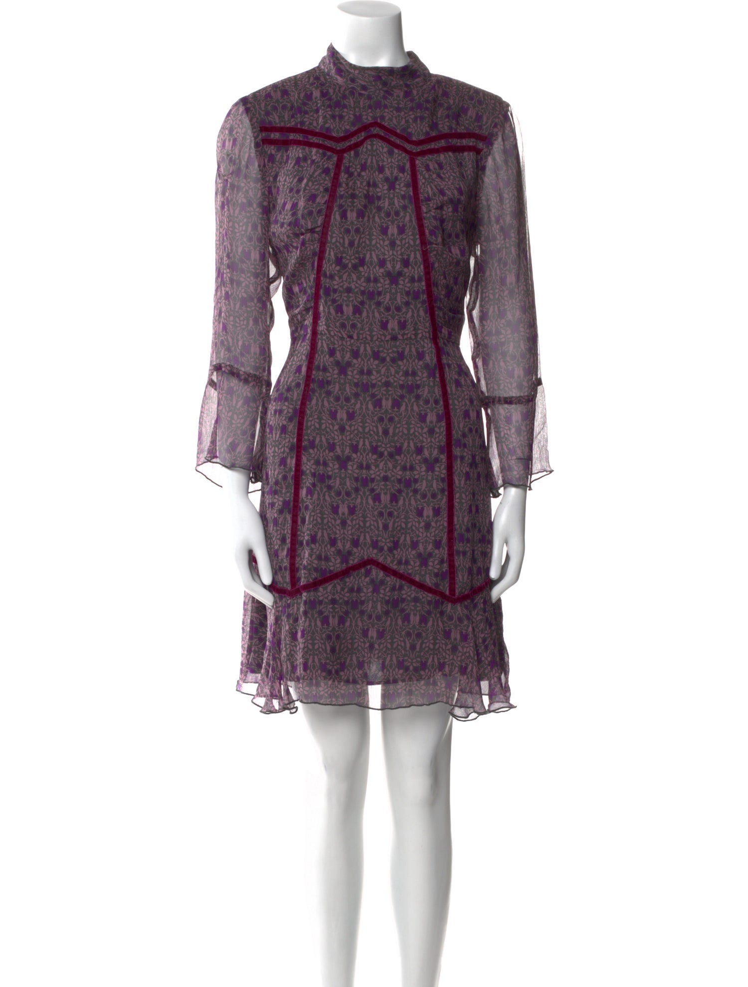 Anna Sui Silk Mini Dress