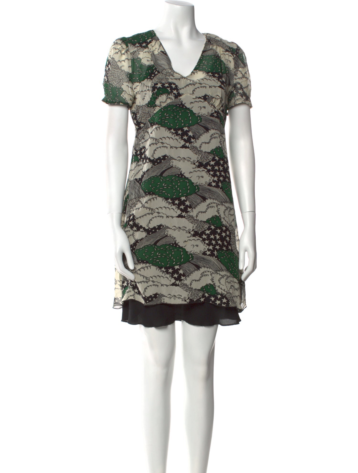 Anna Sui Silk Mini Dress