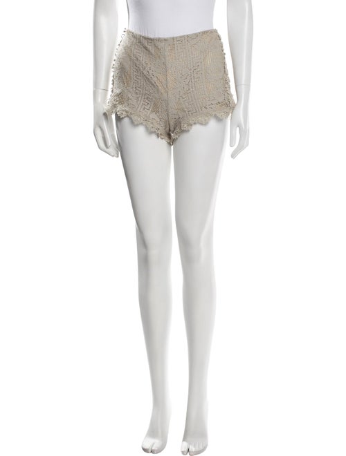 Anna Sui Lace Pattern Mini Shorts