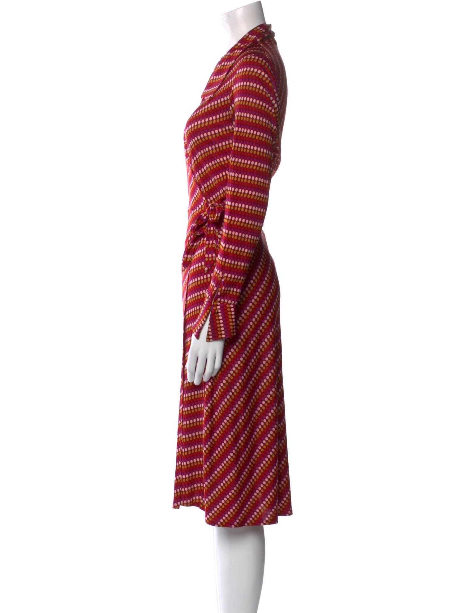 Anna Sui Striped Knee-Length Dress