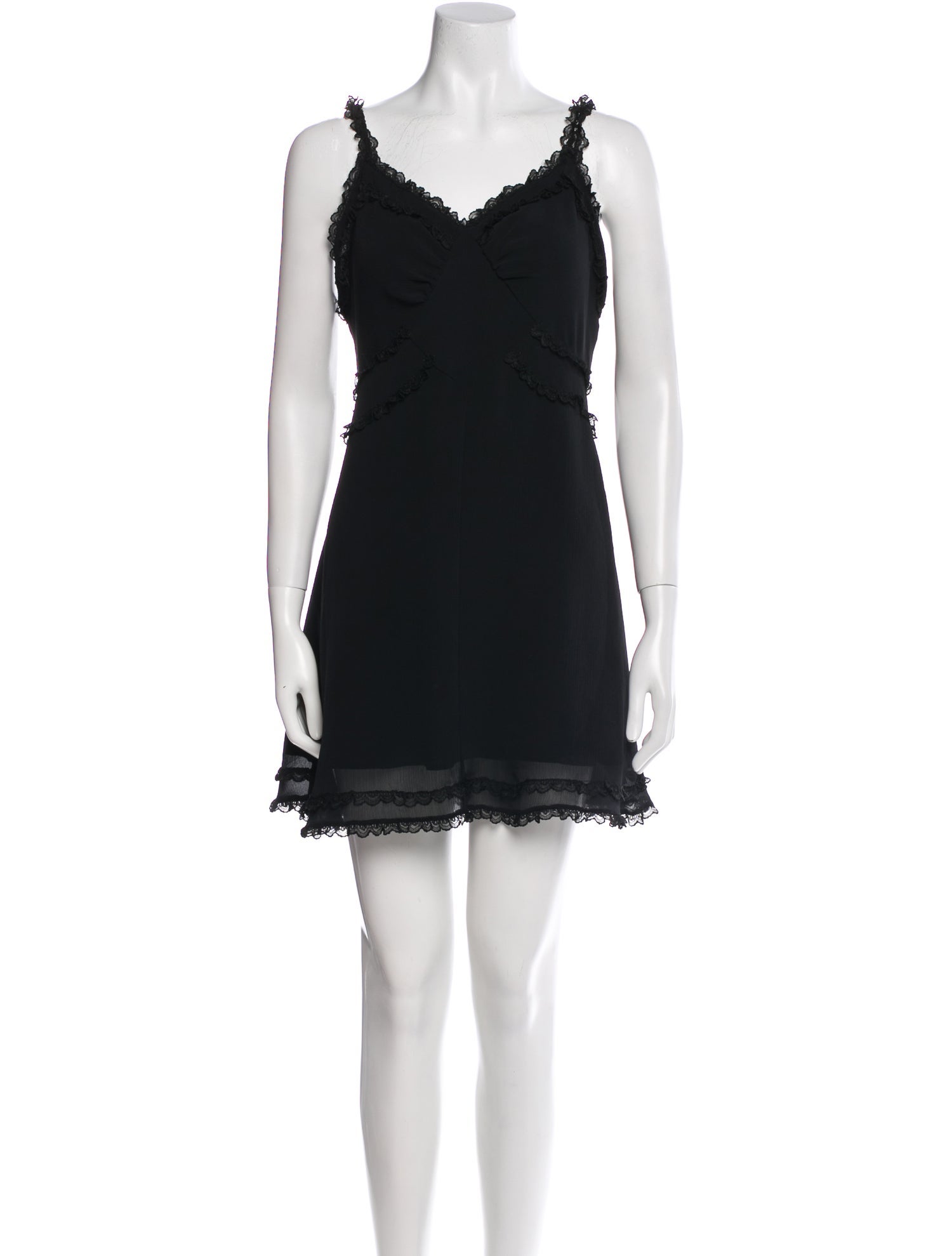 Anna Sui V-Neck Mini Dress