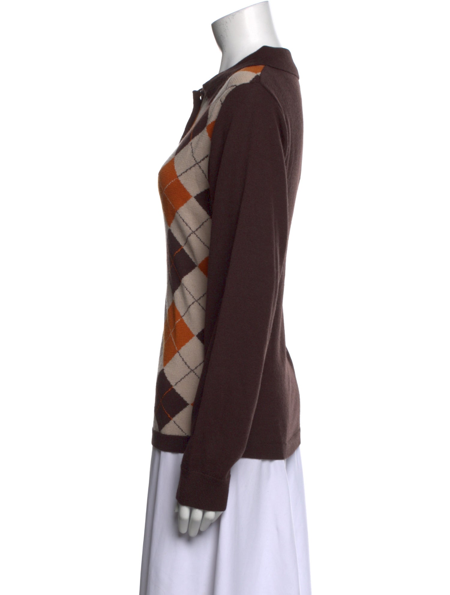 Anna Sui Plaid Print Sweater w/ Tags