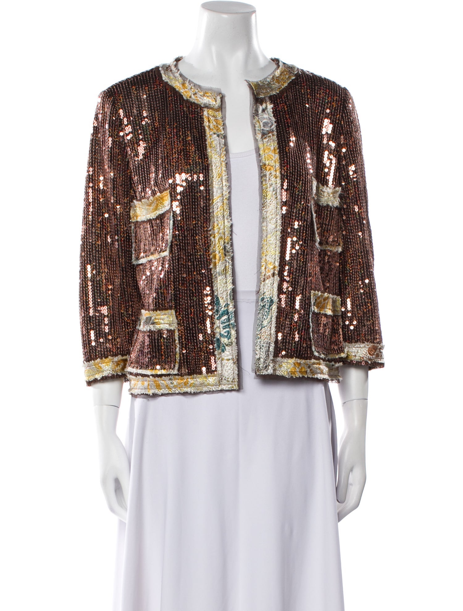 Anna Sui Printed Evening Jacket