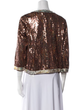 Anna Sui Printed Evening Jacket