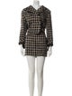 Anna Sui Tweed Tweed Pattern Skirt Suit