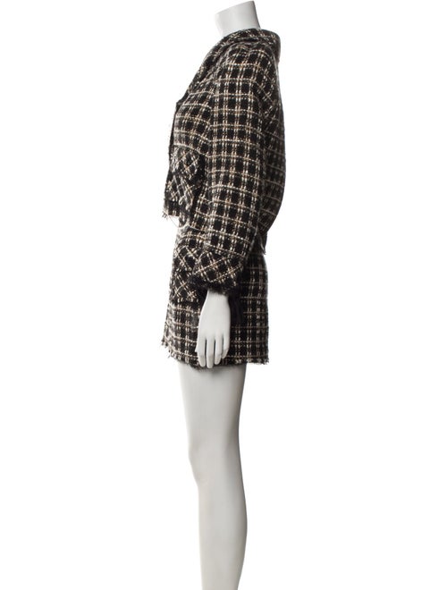 Anna Sui Tweed Tweed Pattern Skirt Suit