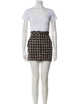 Anna Sui Tweed Tweed Pattern Skirt Suit