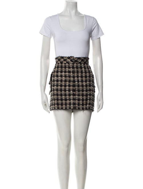 Anna Sui Tweed Tweed Pattern Skirt Suit