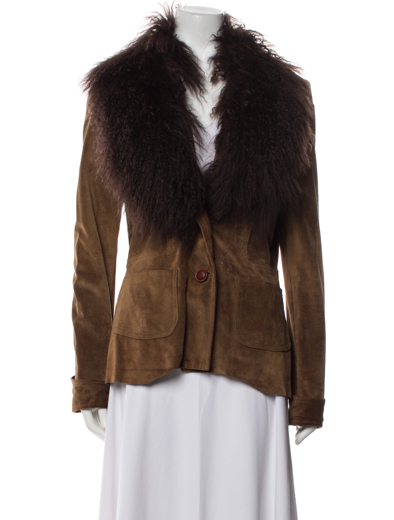 Anna Sui Vintage 1997 Faux Fur Jacket