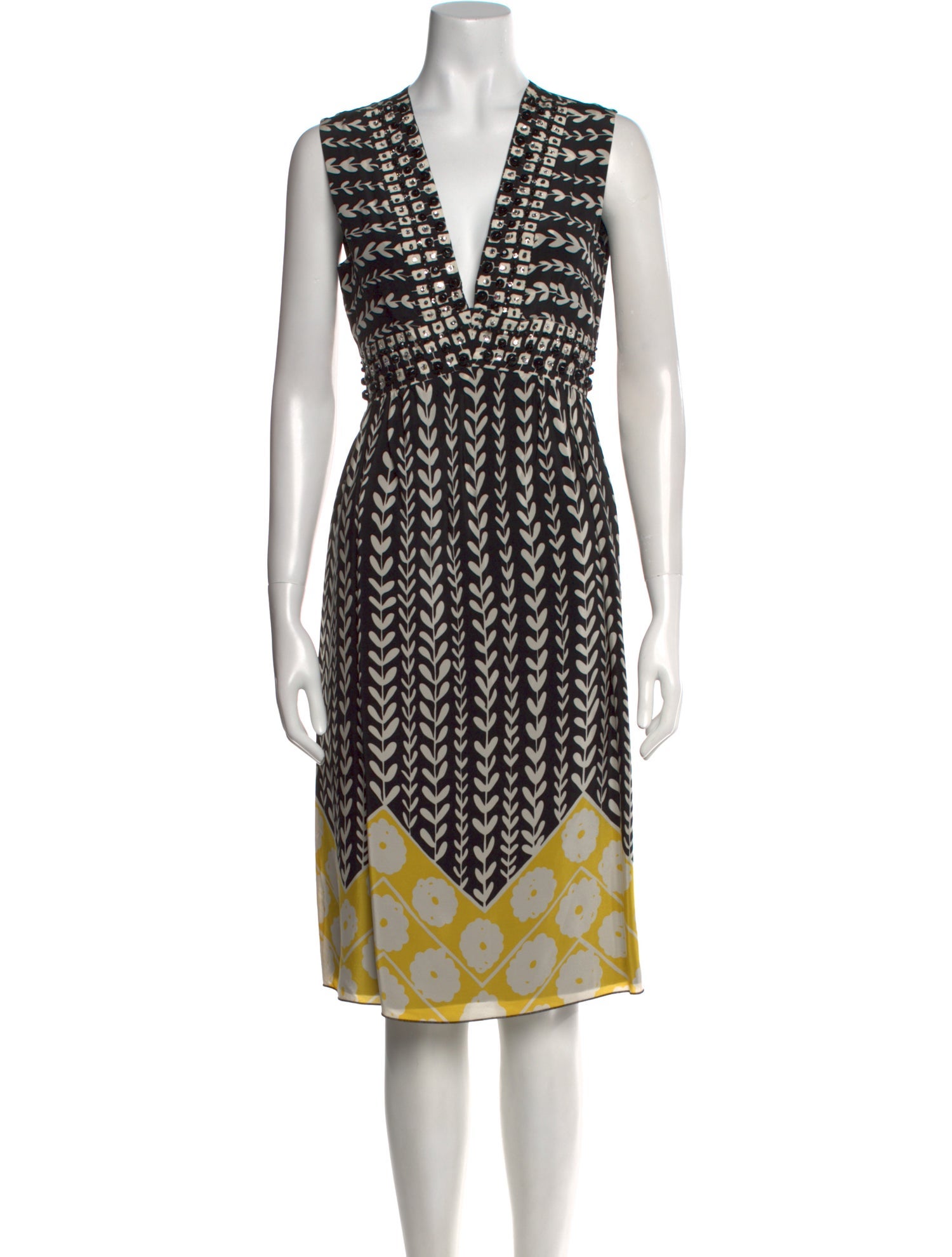 Anna Sui Silk Midi Length Dress
