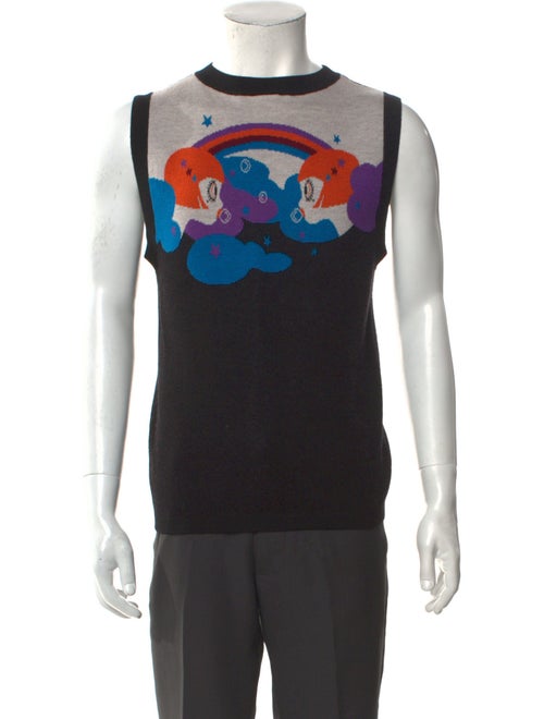 Anna Sui 2022 Graphic Print Sweater Vest