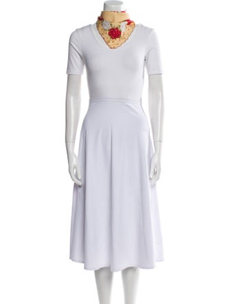 Anna Sui Floral Print Scarf