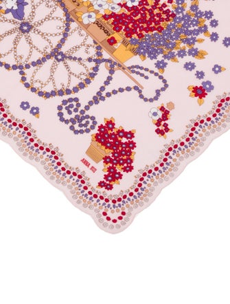 Anna Sui Floral Print Scarf