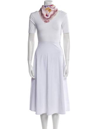 Anna Sui Floral Print Scarf