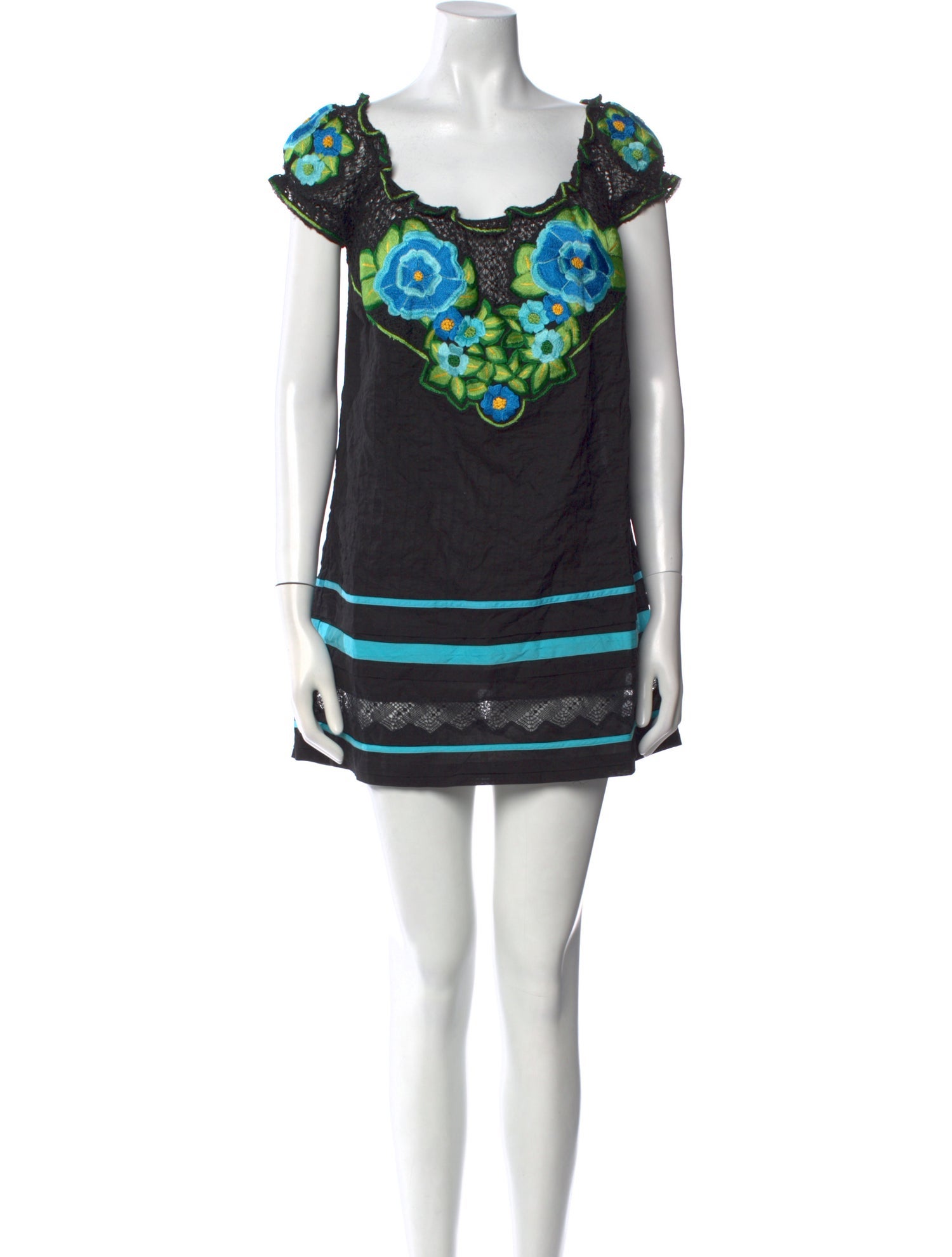 Anna Sui Printed Mini Dress