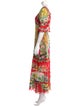 Anna Sui Floral Print Long Dress