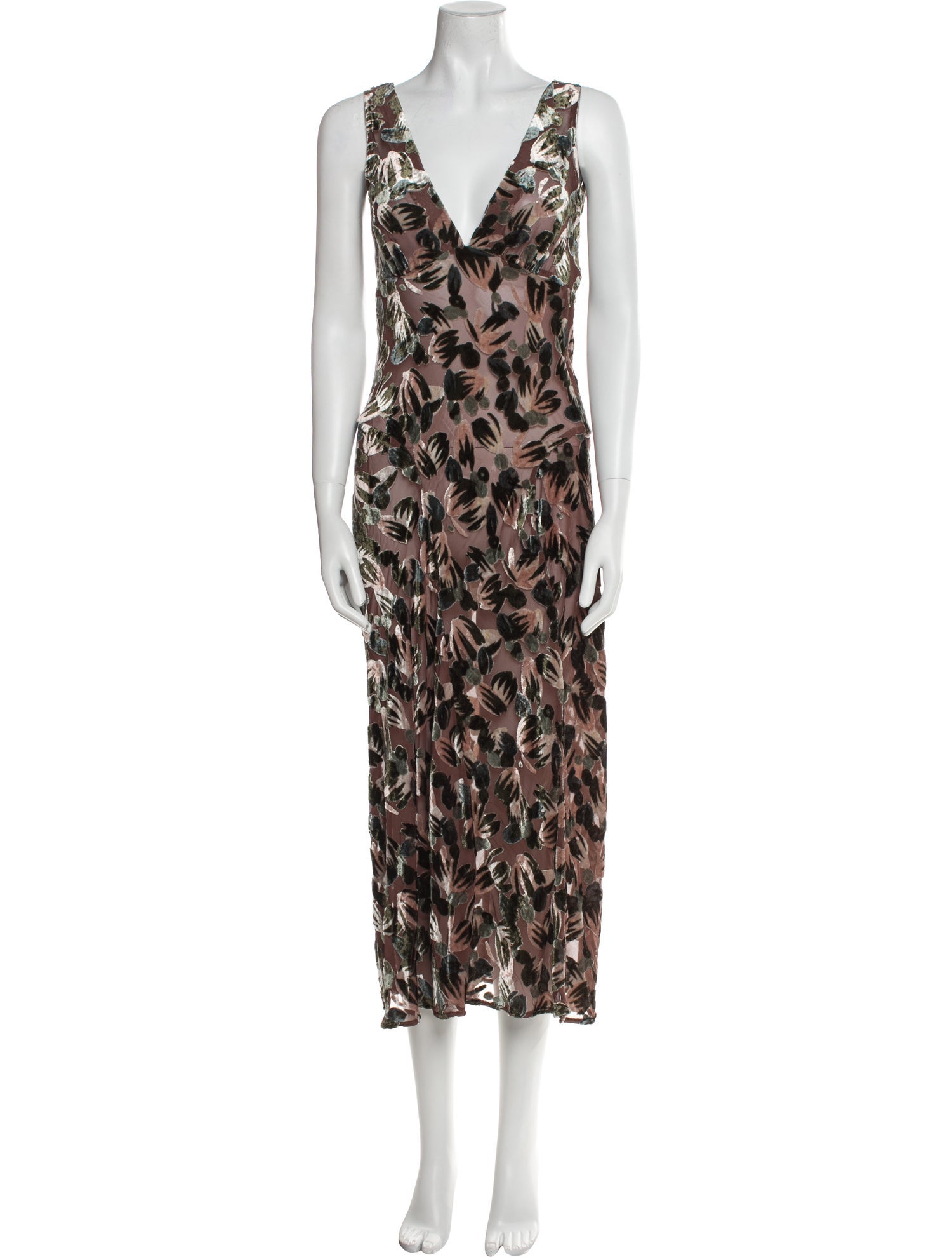 Anna Sui Printed Long Dress