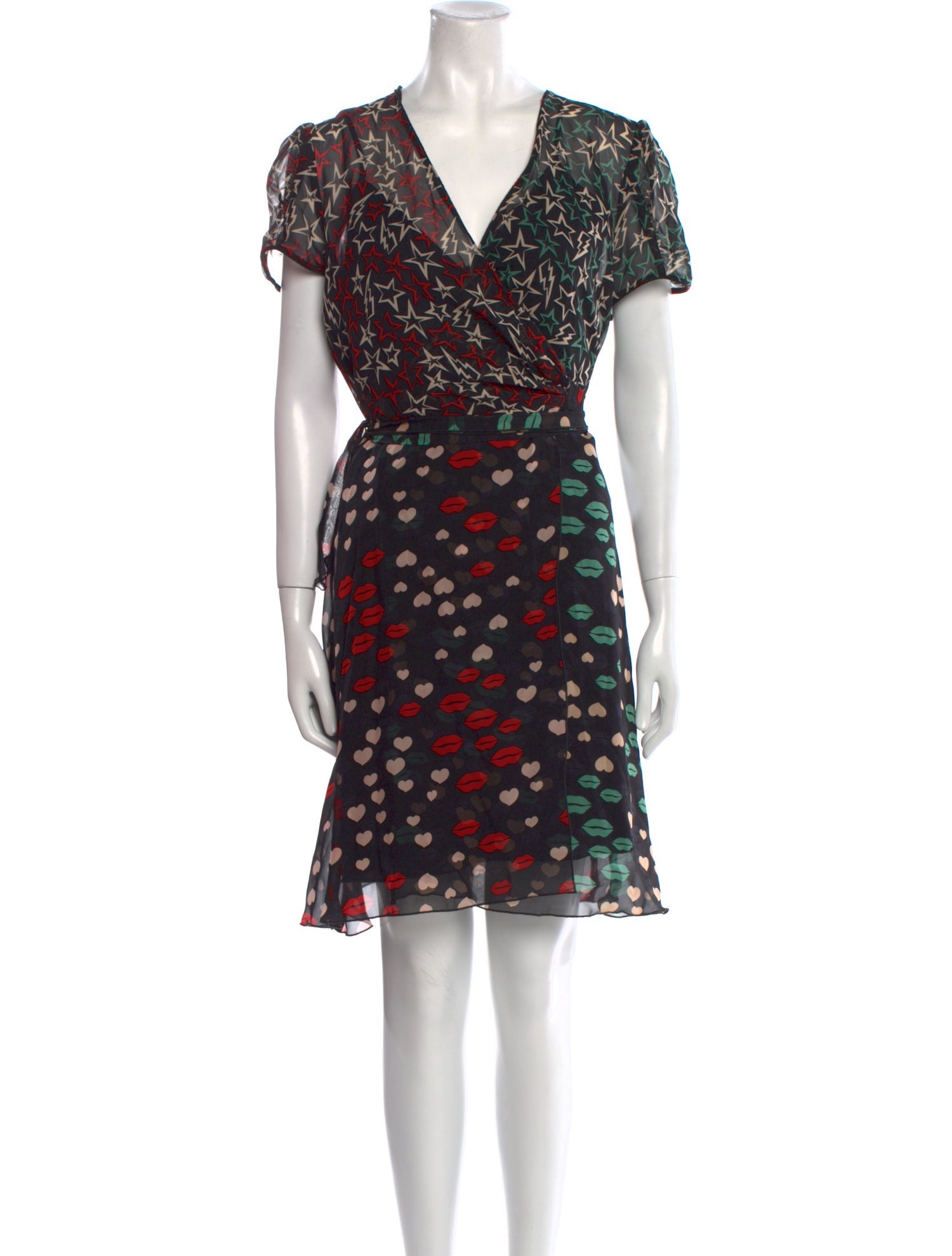 Anna Sui Printed Mini Dress