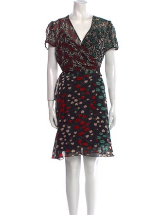 Anna Sui Printed Mini Dress