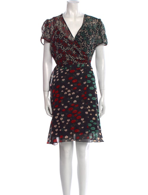 Anna Sui Printed Mini Dress