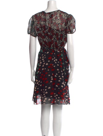 Anna Sui Printed Mini Dress
