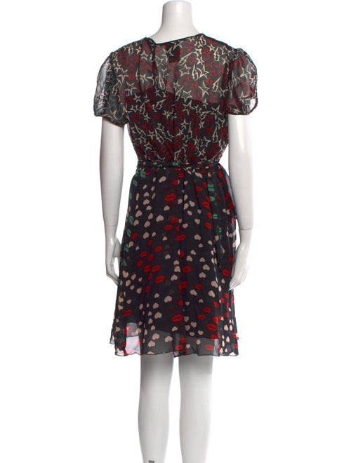 Anna Sui Printed Mini Dress