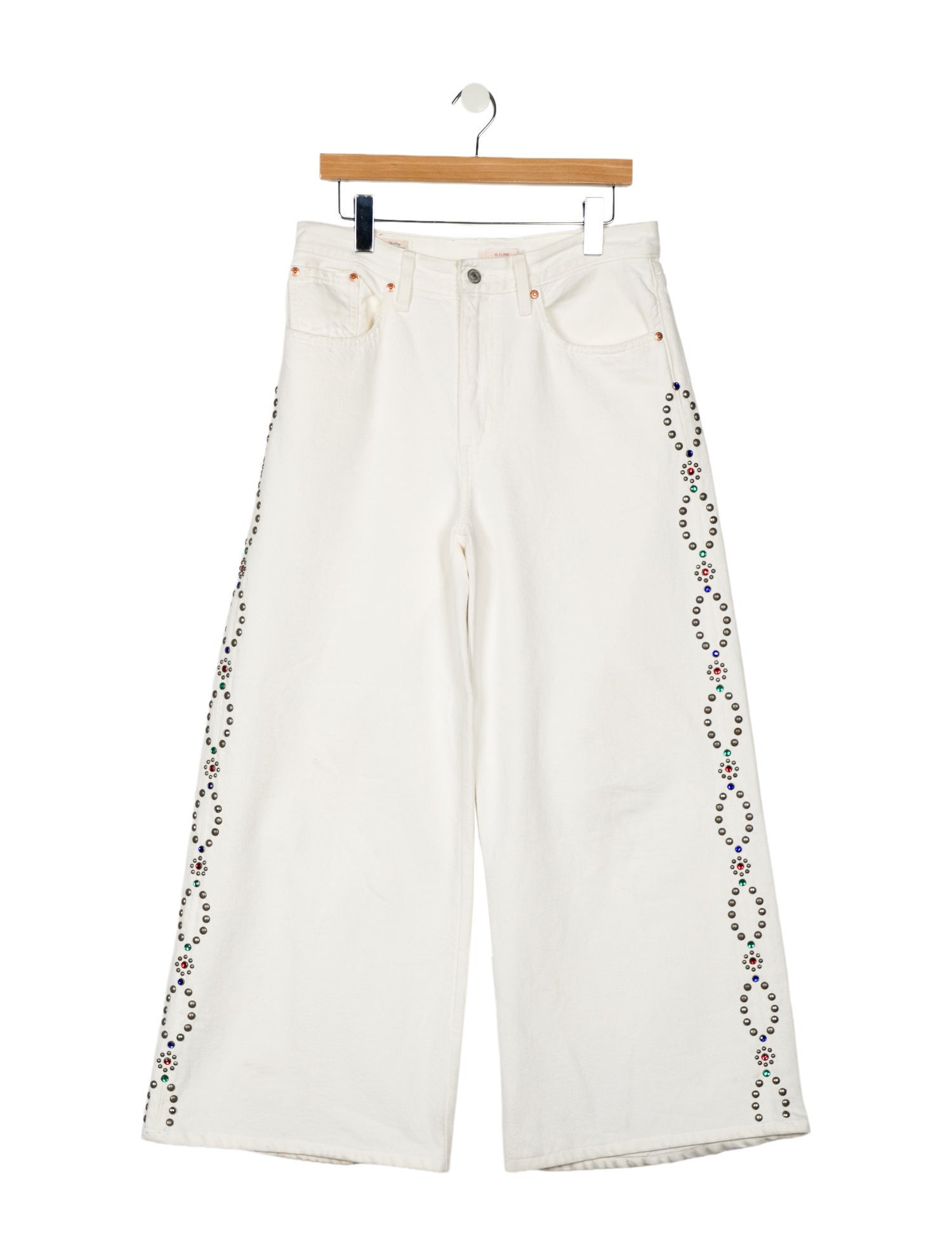Anna Sui High-Rise Wide Leg Jeans