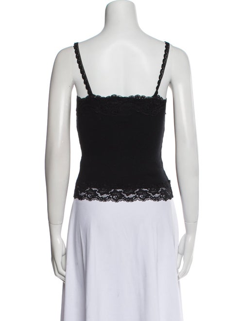 Anna Sui Square Neckline Sleeveless Crop Top