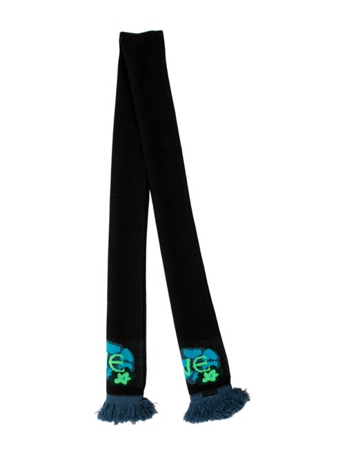 Anna Sui Wool Patterned Scarf