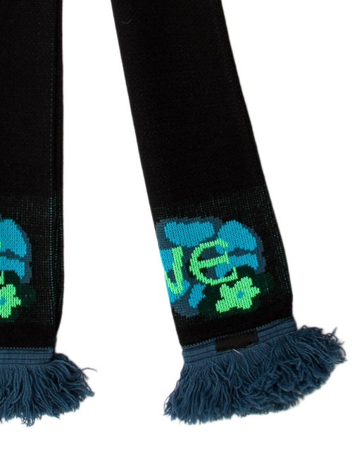 Anna Sui Wool Patterned Scarf