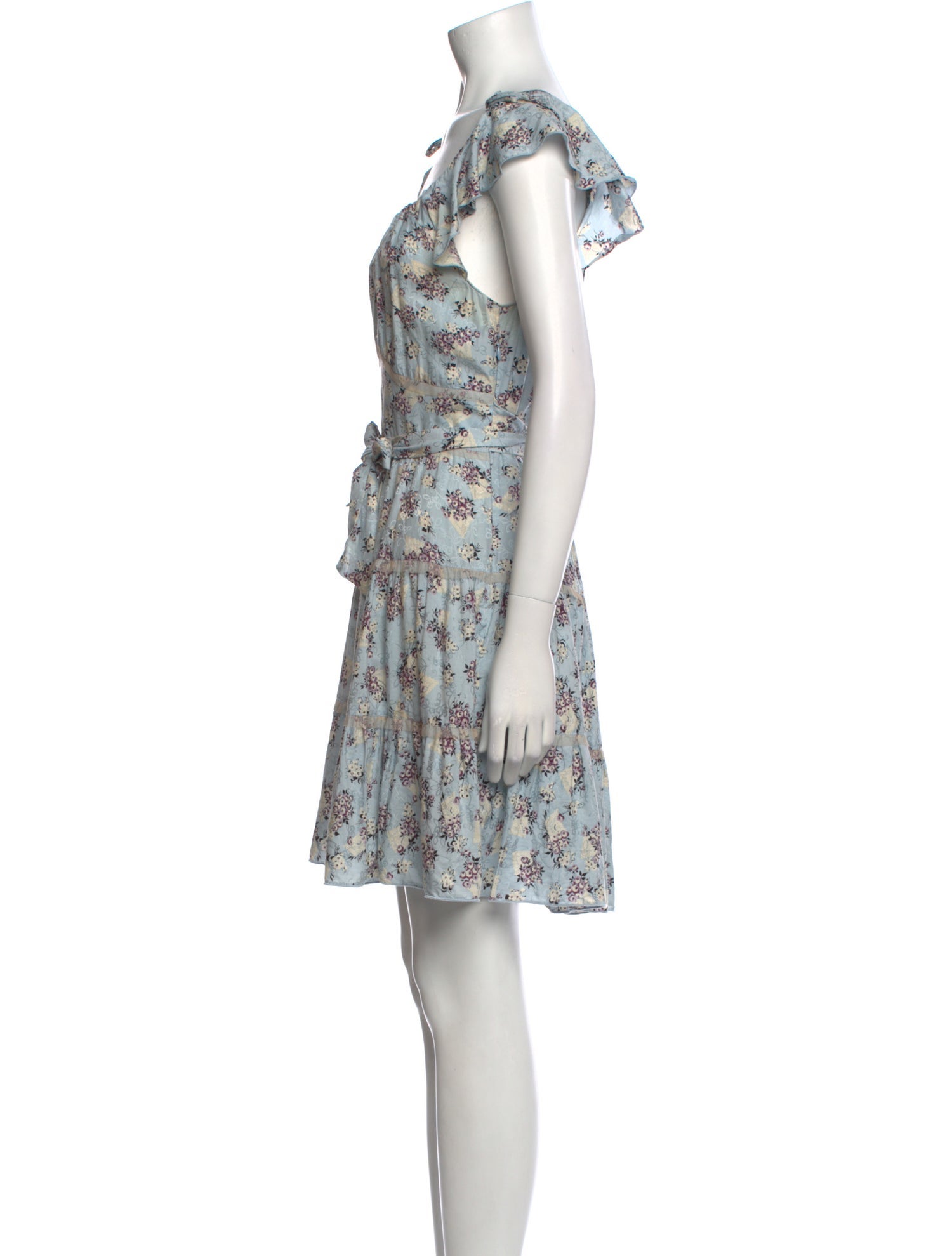 Anna Sui Floral Print Knee-Length Dress