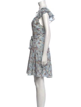 Anna Sui Floral Print Knee-Length Dress
