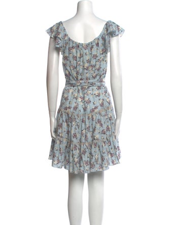 Anna Sui Floral Print Knee-Length Dress